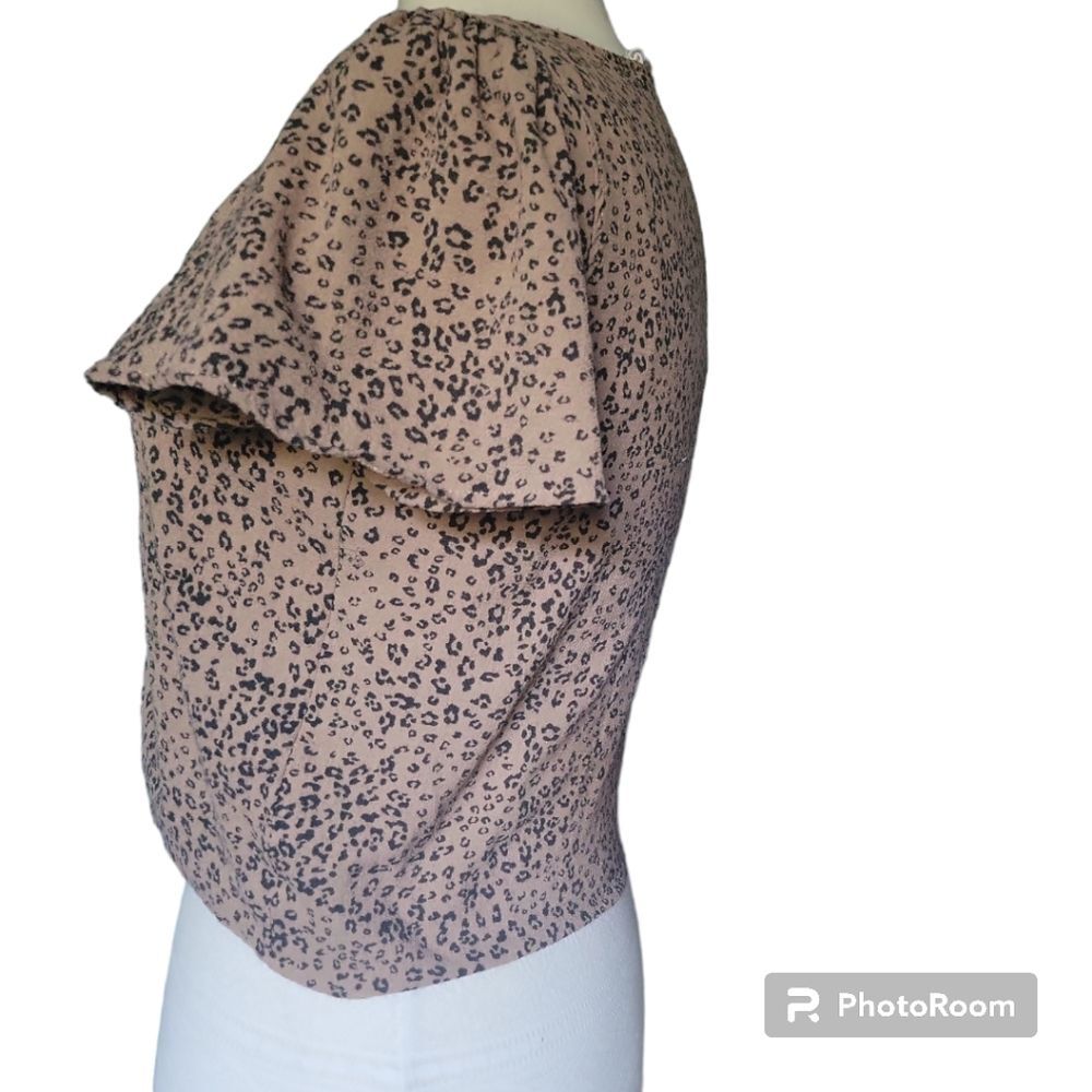HIPPIE ROSE Animal Print Top - M - Picture 4 of 8